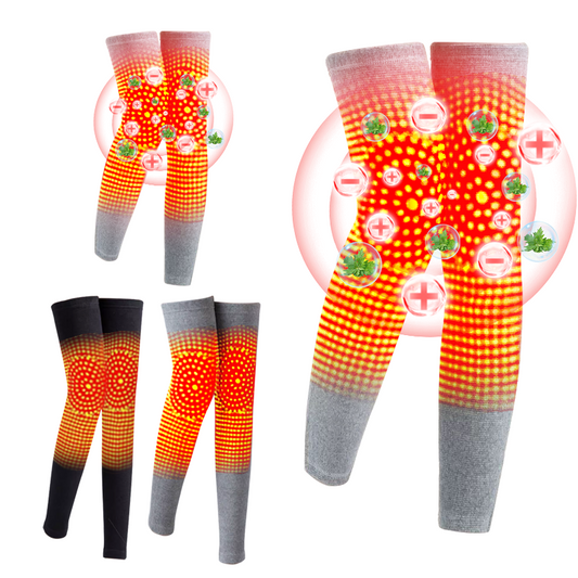 🍥RFMediTherm™ Радиочестотна билкова топла опора за коляното (Високи чорапи за хронична венозна недостатъчност, паяжинести вени и отоци)🍥